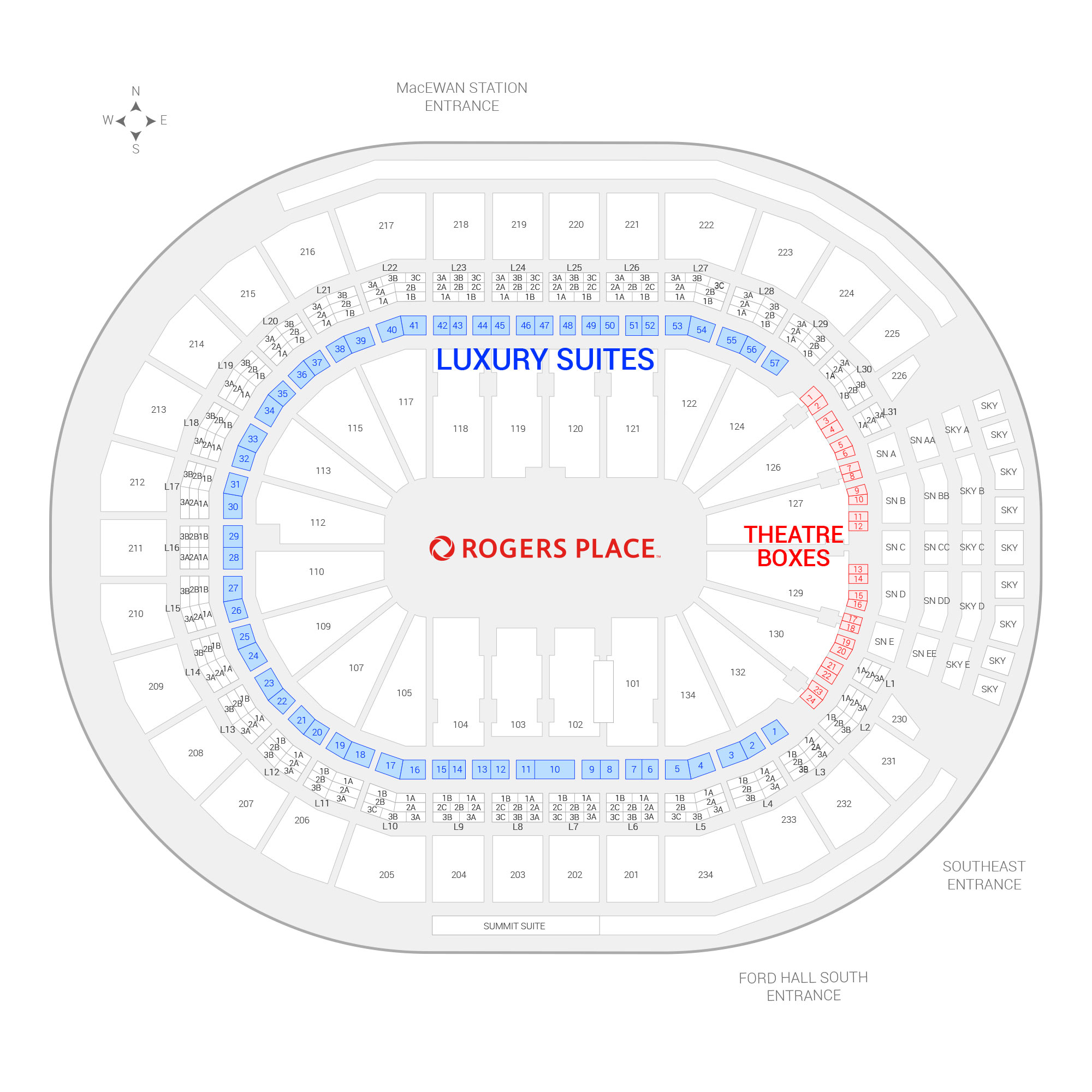 Breakdown Of The Rogers Place Seating Chart